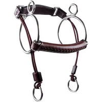 Produktbild von Trust Equestrian Kombiniertes Gebiss Curbgag für Pferde aus Leder in Braun
