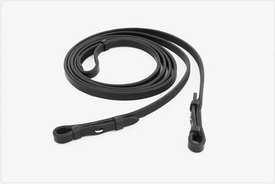 Trust Equestrian Lederzügel für Pferde in Schwarz – Bild 1 von 1
