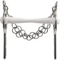 Produktbild von Trust Equestrian Liverpool-Zügel Flexi Soft-20 mit 2 Ritzen in Weiß für Pferde