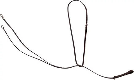 Trust Equestrian Martingal mit Ringen aus Leder für Vollblut in Schwarz oder Braun – Bild 1 von 1