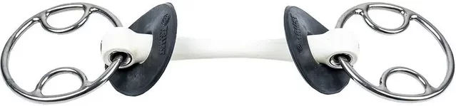 Trust Equestrian Mors Beval für Pferd mit Kinnriemen Inno Sense Flexi Soft Weiß 15 – Bild 1 von 1