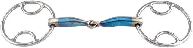 Trust Equestrian Mors Beval für Pferd Trust Sweet Iron Jointed Blau Metall – Bild 1 von 1