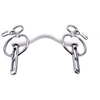 Produktbild von Trust Equestrian Mors Liverpool für Pferd mit 2 Schlitzen unfixiert in Silber Medium