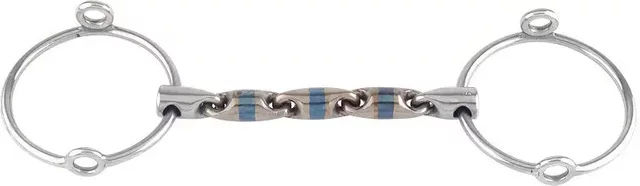 Trust Equestrian Mors Waterford für Pferd Gag Ring frei aus Sweet Iron Blau – Bild 1 von 1