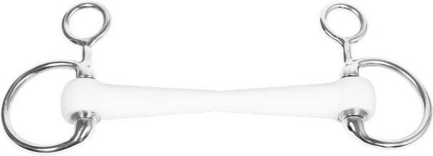 Trust Equestrian Olivenkopftrense Inno Sense Cheek Flexi Soft aus Kunststoff und Edelstahl in Weiß 13,5 cm – Bild 1 von 1