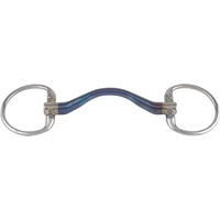 Produktbild von Trust Equestrian Olivenkopftrense Sweet Iron Eggbutt Blau Medium Port 16
