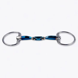 Trust Equestrian Olivenkopftrense Sweet Iron Eggbutt Eliptical Blau – Bild 1 von 1