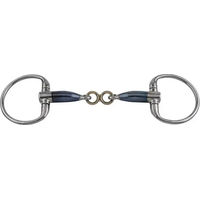 Produktbild von Trust Equestrian Olivenkopftrense Sweet Iron Eggbutt French Link in Blau und Silber