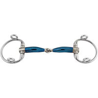 Produktbild von Trust Equestrian Olivenkopftrense Sweet Iron Eggbutt Jointed in Blau aus Edelstahl