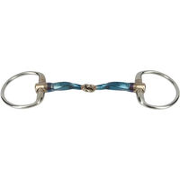 Produktbild von Trust Equestrian Olivenkopftrense Sweet Iron Eggbutt Slow Twist Jointed Blau 16