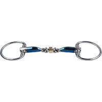 Produktbild von Trust Equestrian Olivenkopftrense Sweet Iron mit Brassring und Bradoon in Blau