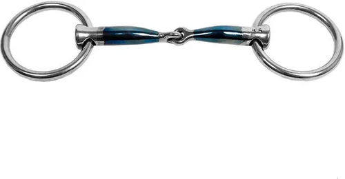 Trust Equestrian Olivenmors für Ponys Sweet Iron Loose Ring Jointed Blau – Bild 1 von 1