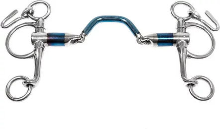 Trust Equestrian Pelham für Pferd Baby Wideport Segundo aus Edelstahl in Blau – Bild 1 von 1