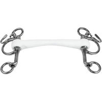 Produktbild von Trust Equestrian Pelham für Pferd mit Mullen-Kopfstück Trust Inno Sense Baby in Weiß mit Silikon