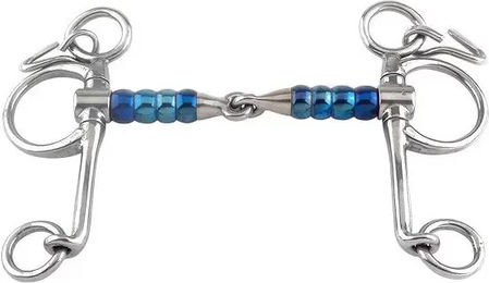 Trust Equestrian Pelham für Pferd Sweet Iron Cherry Roller in Blau aus Edelstahl – Bild 1 von 1