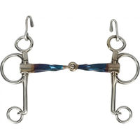 Produktbild von Trust Equestrian Pelham Gebiss für Pferde aus Sweet Iron Twist Jointed in Blau