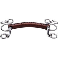 Produktbild von Trust Equestrian Pelham Kurz Leder Gebiss mit 20 mm Lederstange aus Leder und Edelstahl in Braun 13,5 cm