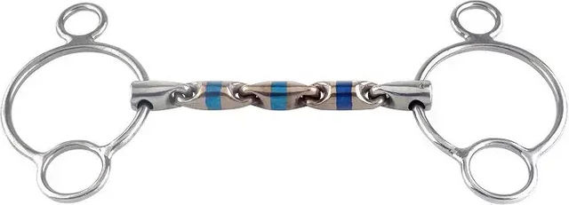 Trust Equestrian Pessoa Gebiss für Pferde Trust Sweet Iron 2,5 Ring Waterford 16 Blau – Bild 1 von 1
