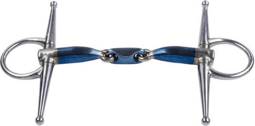 Trust Equestrian Schenkeltrense doppelt gebrochen 16 mm mit Sweet Iron Gebiss 11,5 cm Blau – Bild 1 von 1