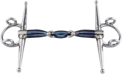 Trust Equestrian Schenkeltrense Sweet Iron Full Cheek Gag Elliptical Blau 16 – Bild 1 von 1