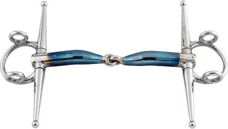 Trust Equestrian Schenkeltrense Sweet Iron Full Cheek Gag Locked Blau Metall Grösse 16 – Bild 1 von 1