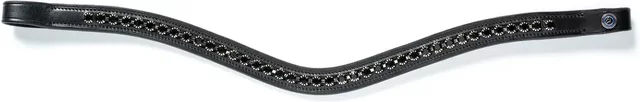 Trust Equestrian Stirnband für Pferde aus Kunstleder in Schwarz – Bild 1 von 1