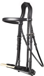 Trust Equestrian Trense aus Leder in Schwarz – Bild 1 von 1