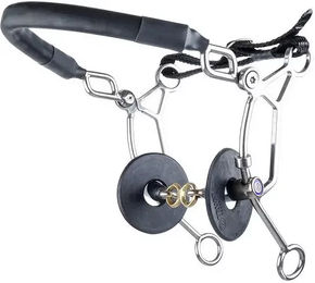 Trust Equestrian Turniergebiss Hackamore Combi Long French Link aus Sweet Iron für Pferde 16 cm – Bild 1 von 1