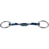 Produktbild von Trust Equestrian Wasserunterleggebiss doppelt gebrochen aus Sweet Iron in Blau