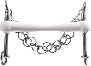 Trust Equestrian Zaumzeuggebiss Baby Weymouth Fixed Flexi Soft für Pferde aus Edelstahl in Weiß Größe 14 – Bild 1 von 1