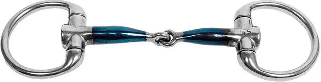 Trust Gebiss Mors Olive für Pony Sweet Iron mit Eggbutt und Jointed in Blau – Bild 1 von 1