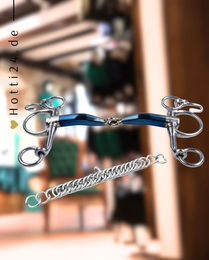 Produktbild von TRUST Gebiss Sweet Iron Baby Pelham Jointed einfach gebrochen aus Metall Blau
