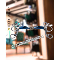 Produktbild von TRUST Gebiss Sweet Iron Baby Pelham Jointed einfach gebrochen aus Metall Blau