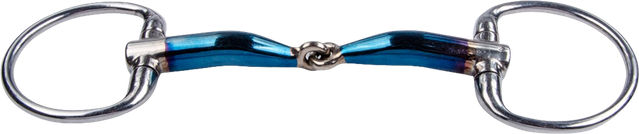 Produktbild von Trust Gebiss Sweet Iron-egg-but-jointed Edelstahl Blau 12,5 cm für Pferde