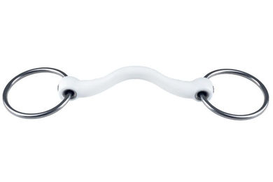 Produktbild von TRUST Gebiss TR Loose Ring Medium Port Inno Sense aus Kunststoff 20mm Weiß