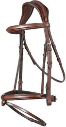 Produktbild von Trust Geneva Leder Trense anatomisch kombiniert für Vollblut in Schwarz oder Braun