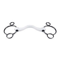 Produktbild von Trust Inno Sense-2,5 Ring-Port Trense für Pferde aus Kunststoff in Weiß Medium 20mm 13,5 cm