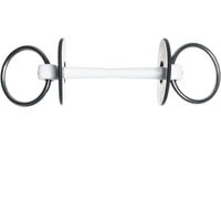 Produktbild von Trust Inno Sense Bradoon Flexi Soft-14 Gebiss mit 2 Ringen für Pferde in Silber und Weiß