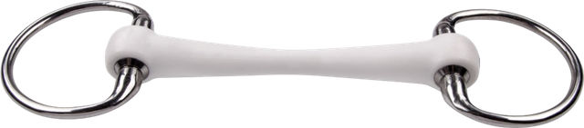 Produktbild von Trust Inno Sense Eggbut Flexi Soft Gebiss aus Edelstahl in Weiß 14,5 cm