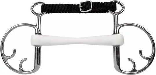 Trust Inno Sense Kimblehook Flexi Soft-15 Gebiss für Pferde in Silber und Weiß – Bild 1 von 1