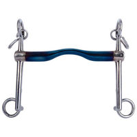 Produktbild von TRUST Kandarengebiss Weymouth Fixed Low Port aus Sweet Iron mit langen Anzügen in Blau