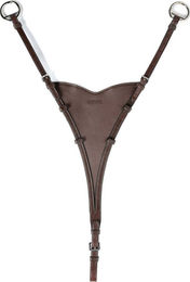 Produktbild von Trust Martingalgabel Milano für Warmblut aus Leder in Braun/Silber