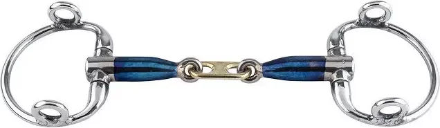 Trust Olivenkopftrense Sweet Iron Eggbutt Gag Dr Bristol in Blau aus Edelstahl – Bild 1 von 1