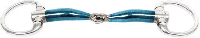 Trust Olivenkopftrense Sweet Iron mit Eggbutt und Bradoon Blau Metall 16 – Bild 1 von 1
