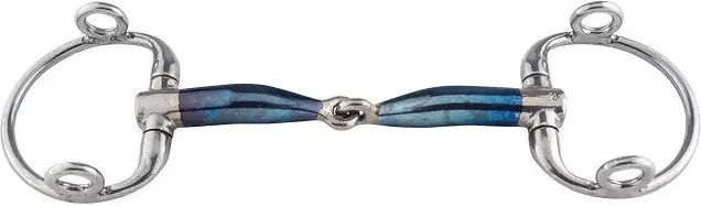 Trust Olivenkopftrense Sweet Iron mit Eggbutt und Schloss in Blau – Bild 1 von 1