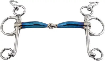 Trust Pelham Gebiss für Pferde Sweet Iron Jointed Blau – Bild 1 von 1