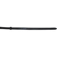 Produktbild von Trust Pro Pferdezügel aus Leder für Vollblut in Schwarz mit Silberbeschlag