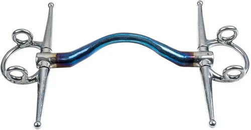 Trust Schenkeltrense Sweet Iron Full Cheek Gag Medium Blau Edelstahl – Bild 1 von 1