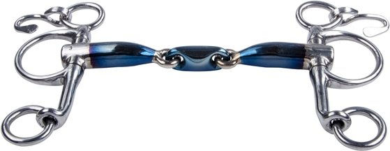 Trust Sweet Iron Baby Pelham Gebiss doppelt gebrochen 16mm Blau – Bild 1 von 1