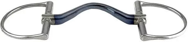 Trust Sweet Iron D-Ring Gebiss Dee Medium Port in Blau – Bild 1 von 1